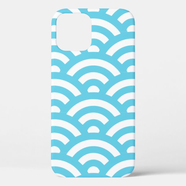 Coques Case-Mate iPhone Vagues texture bleu marine (Verso)