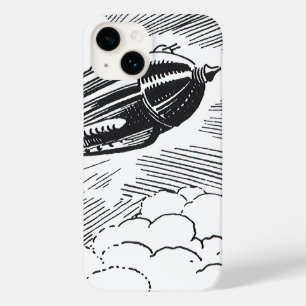 Coque Case-Mate iPhone Vaisseau spatial de science-fiction vintage dans l