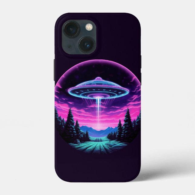 Coques Case-Mate iPhone Vaisseau Spatial Extraterrestre Rétro Futuriste (Verso)