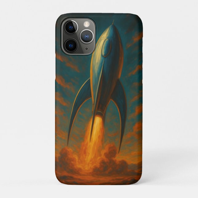 Coques Case-Mate iPhone vaisseau spatial inspiré des années 1950 (Dos)