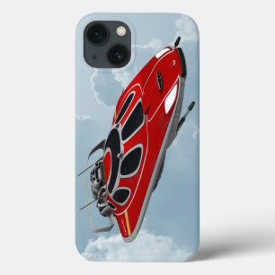 Coque Case-Mate iPhone Vaisseau spatial rouge