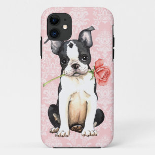 Coque Case-Mate Pour iPhone Valentine Boston rose Terrier