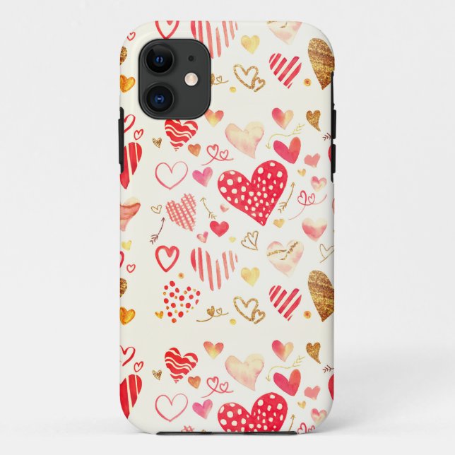 Coques Case-Mate iPhone Valentine Hearts Speck (Dos)