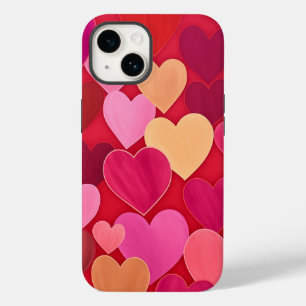 Coque Case-Mate iPhone Valentine Love Hearts Rose Red