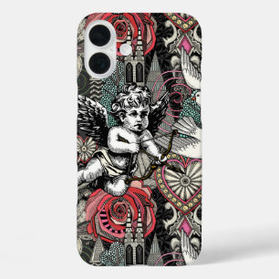 Coque Pour iPhone 16 Plus valentine maximalisme col sombre