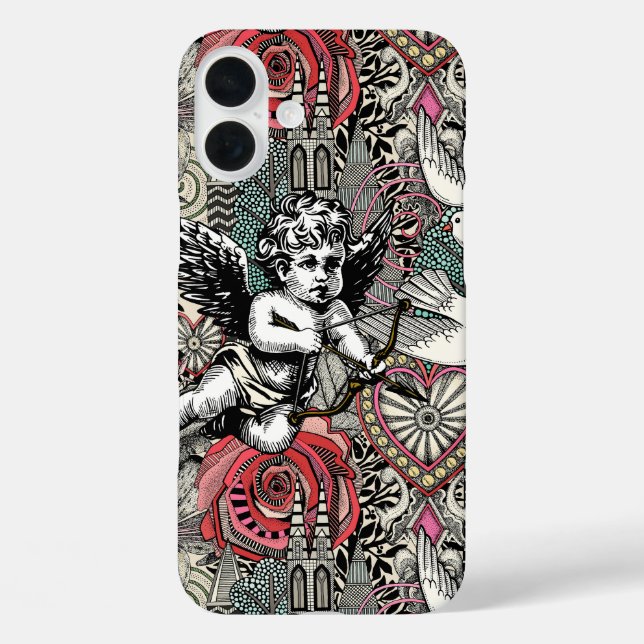 Coques Case-Mate iPhone valentine maximalisme lumière froide (Verso)