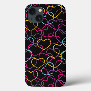 Coque Case-Mate iPhone Valentine Motif avec Coeurs de couleurs