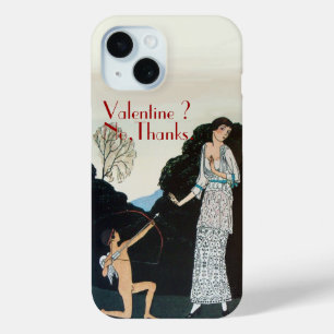 COQUE POUR iPhone 15 VALENTINE ? NON, MERCI /RETRO ANTI VALENTINE'S DAY