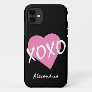 Case-Mate iPhone Case Valentine XOXO Coeur rose Noir
