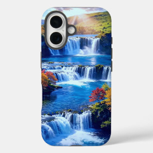 Coque Pour iPhone 16 Vallée en cascade ensoleillée 001