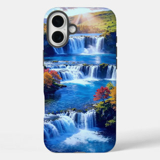 Coque Pour iPhone 16 Plus Vallée en cascade ensoleillée 001