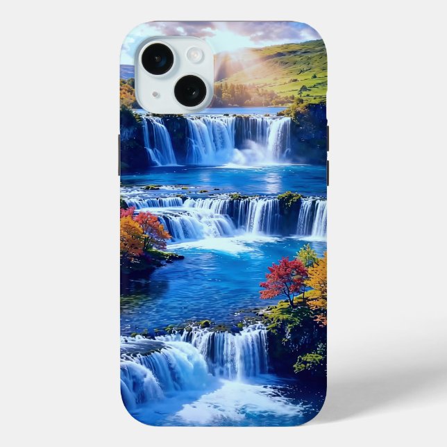 Coques Case-Mate iPhone Vallée en cascade ensoleillée 001 (Verso)