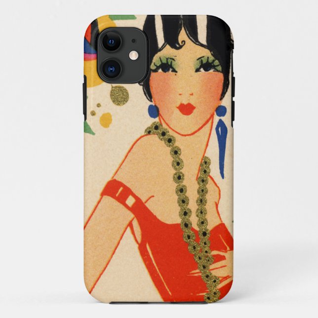 Coques Case-Mate iPhone Vamp d'art déco, aileron des années 1920 (Dos)
