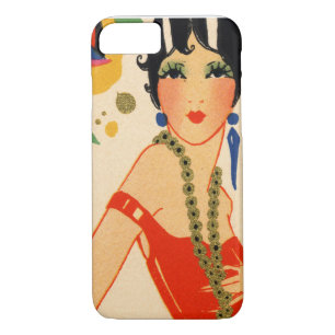 Coque Case-Mate Pour iPhone Vamp d'art déco, aileron des années 1920