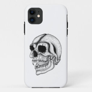 Coques Pour iPhone Vampire crâne noir et blanc