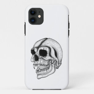 Coques Pour iPhone Vampire crâne noir et blanc
