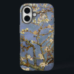 Coques iPhone 16 Van Gogh Almond Blossom<br><div class="desc">Vincent Van Gogh Série de peinture nature - Fleur d'amandes dans les tons bleus</div>