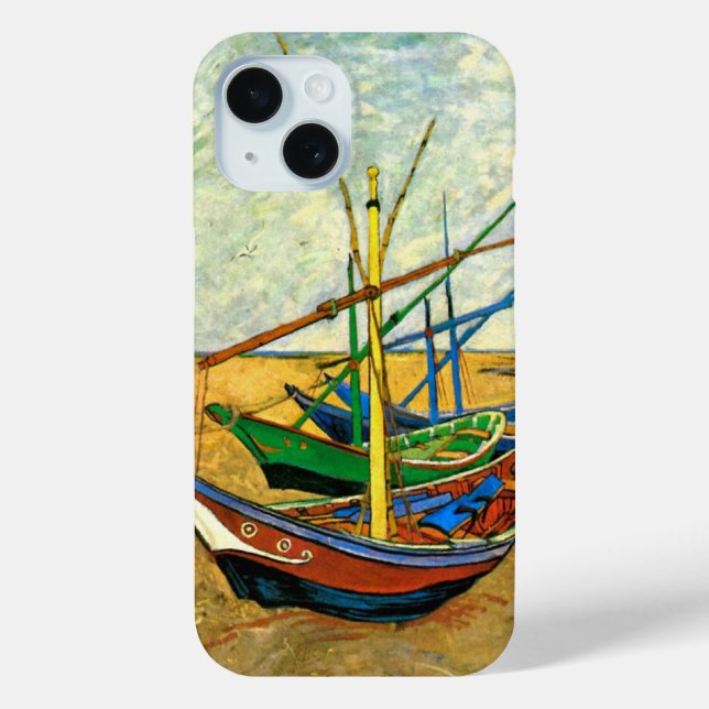Coques Case-Mate iPhone Van Gogh Bateaux de pêche sur la plage de Saintes  (Verso)