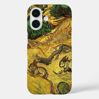 Coque Pour iPhone 16 Van Gogh - Champ avec deux lapins