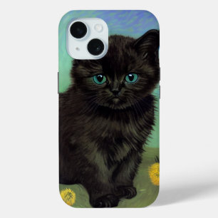 Coque Case-Mate iPhone Van Gogh Chat noir Fleurs jaunes
