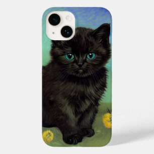Coque Case-Mate iPhone Van Gogh Chat noir Fleurs jaunes