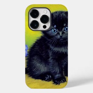 Coque Case-Mate iPhone Van Gogh Chat noir Fleurs violettes