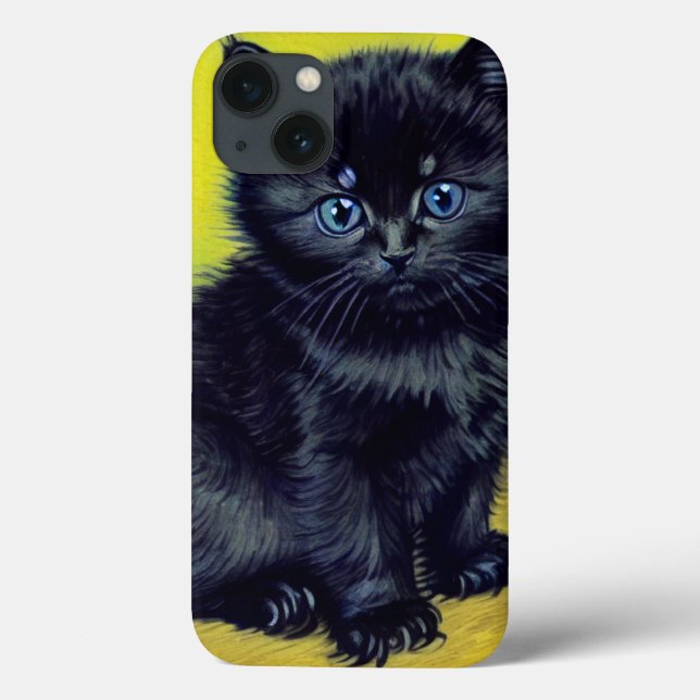 Coques Case-Mate iPhone Van Gogh Chat noir Fleurs violettes (Verso)