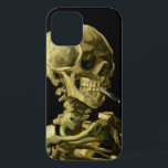 Case-Mate iPhone Case Van Gogh Fumer du squelette<br><div class="desc">coque iphone représentant la peinture à l’huile de Vincent van Gogh,  Skull of a Skeleton with Burning Cigarette (1885-86). Un grand cadeau pour les amateurs de post-impressionnisme et d'art hollandais !</div>