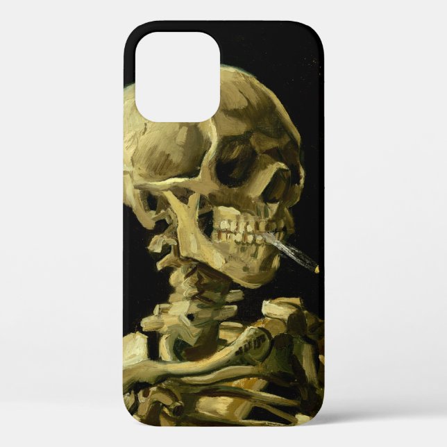 Coques Case-Mate iPhone Van Gogh Fumer du squelette (Verso)