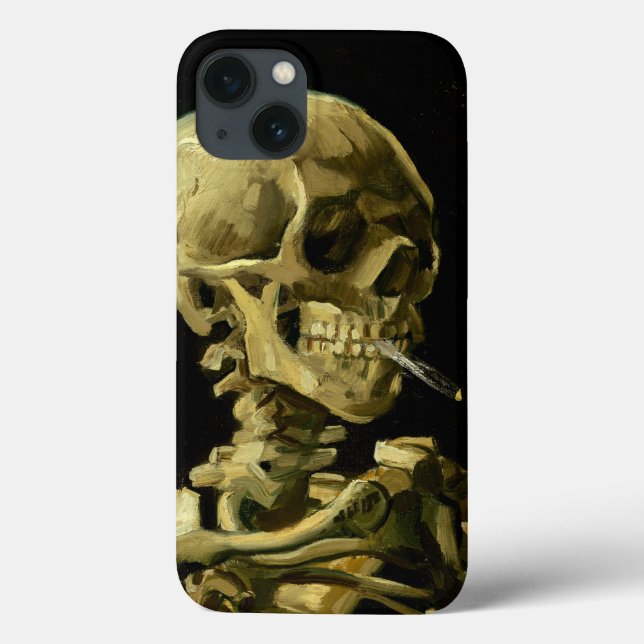 Coques Case-Mate iPhone Van Gogh Fumer du squelette (Verso)