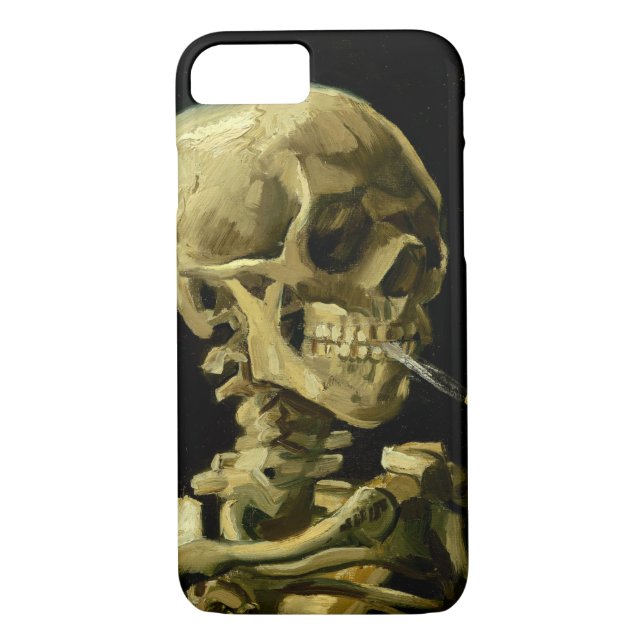 Coques Case-Mate iPhone Van Gogh Fumer du squelette (Dos)