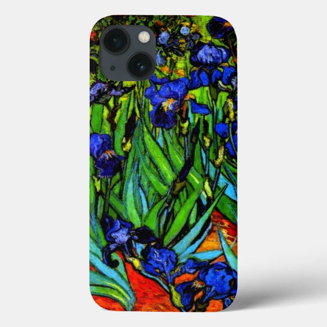 Coques Case-Mate iPhone Van Gogh - Irises, célèbre peinture, (Verso)