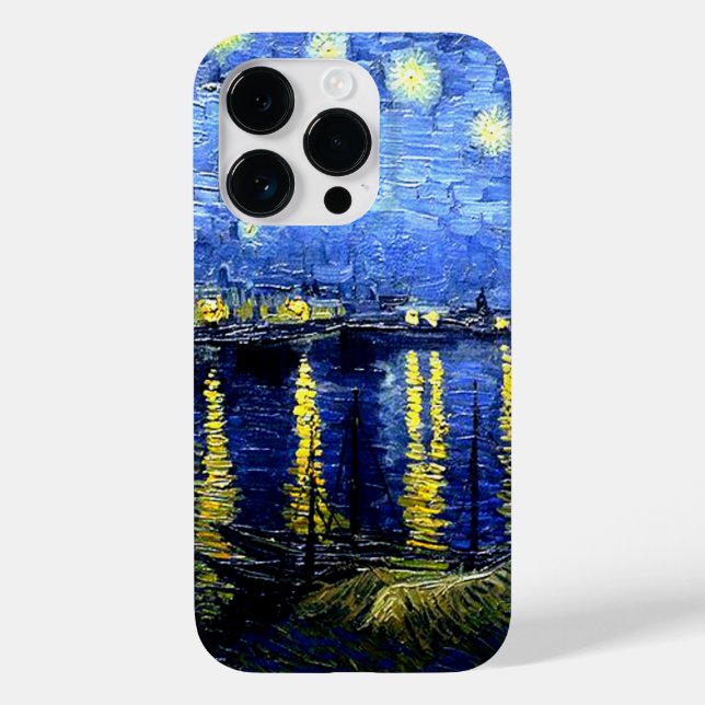 Coques Case-Mate iPhone Van Gogh - Nuit étoilée sur le Rhône (Verso)