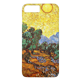 Coque iPhone 7 Plus Van Gogh - Oliviers au ciel jaune et au soleil
