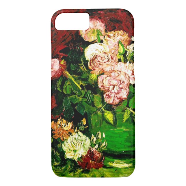 Coques Case-Mate iPhone Van Gogh Peonies et Roses (Dos)