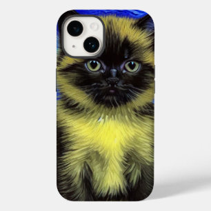 Coque Case-Mate iPhone Van Gogh Starry Nuit Siamese Cat