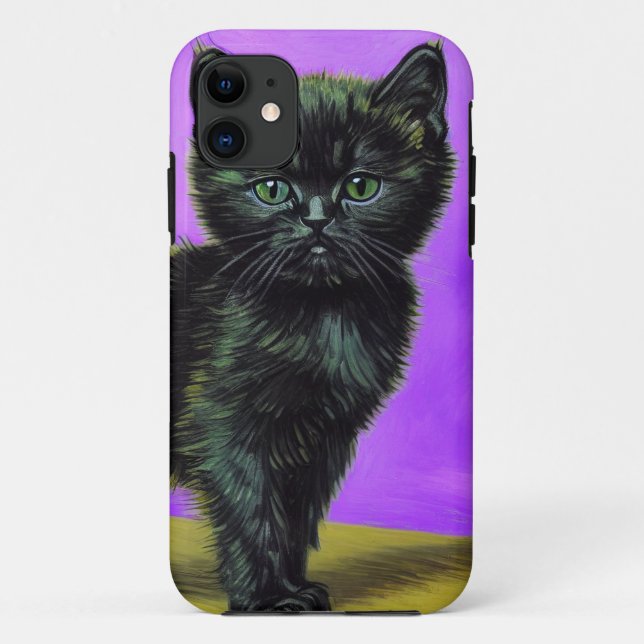 Coques Case-Mate iPhone Van Gogh Style Cat (Dos)