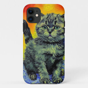 Case-Mate iPhone Case Van Gogh Style Chat Sunset Beach