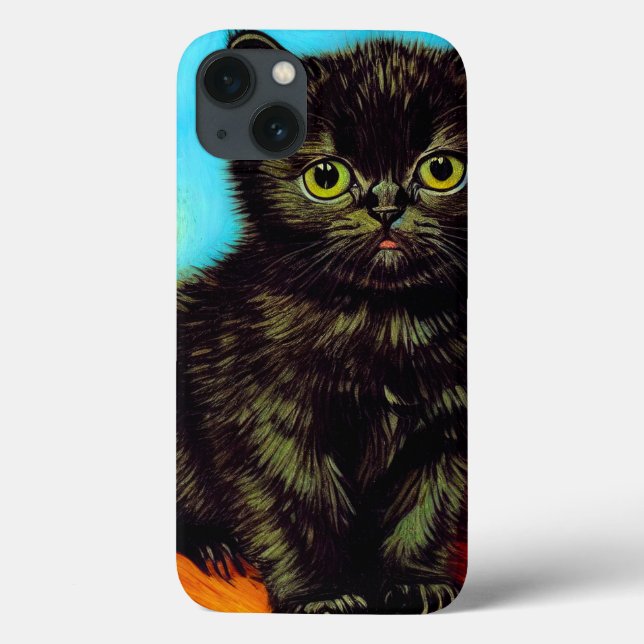 Coques Case-Mate iPhone Van Gogh Style Pouting Kitten (Verso)