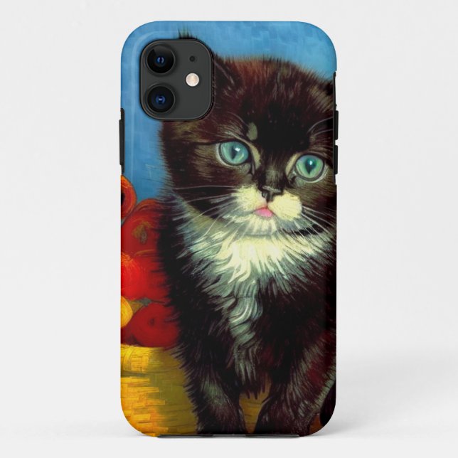 Coques Case-Mate iPhone Van Gogh Tuxedo Cat (Dos)