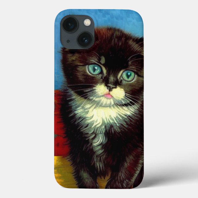Coques Case-Mate iPhone Van Gogh Tuxedo Cat (Verso)