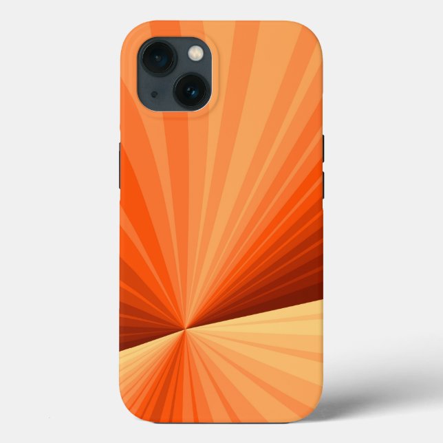 Coques Case-Mate iPhone Vanille rouge orange Abstraite moderne Fractale gr (Verso)