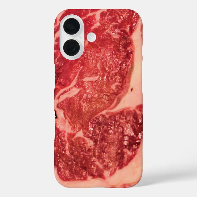 Coques Case-Mate iPhone Vapeur de Ribeye de viande crue (Verso)