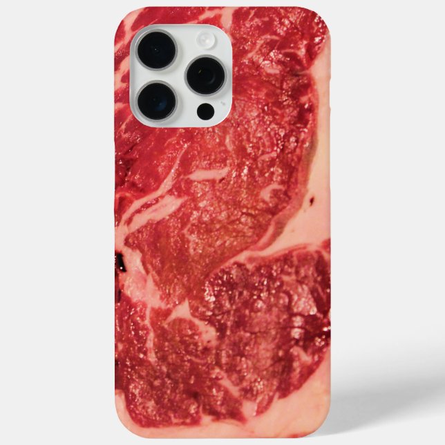 Coques Case-Mate iPhone Vapeur de Ribeye de viande crue (Verso)
