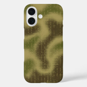 Coque Pour iPhone 16 Vaporisateur Peint Tactical Camo Motif Vert