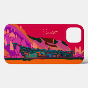 Case-Mate iPhone Case Varenna la nuit Côme Italie Illustration Voyage