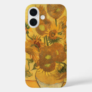 Coques iPhone 16 Vase avec 15 tournesols par Vincent van Gogh