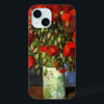 Coque Case-Mate iPhone Vase avec des papillons rouges | Vincent van Gogh<br><div class="desc">Vase with Red Poppies de Vincent van Gogh est un tableau captivant qui met en valeur l’utilisation dynamique de la couleur et de la brosse expressive de l’artiste. Le tableau présente un vase de terre simple rempli de coquelicots cramoiseux et audacieux, dressé contre un arrière - plan texturé et muet....</div>