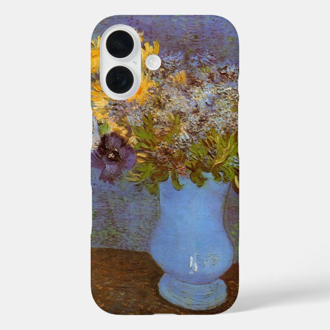 Coques Case-Mate iPhone Vase avec Lilacs et marguerites par Vincent van Go (Verso)