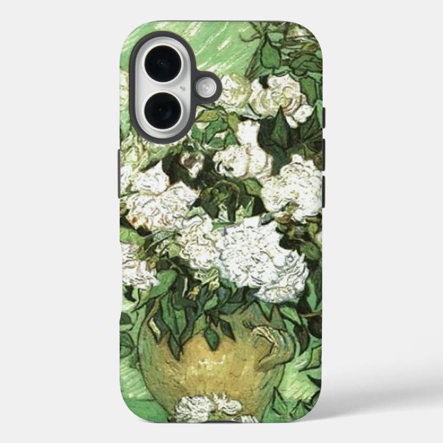 Coques Case-Mate iPhone Vase avec Rose - Van Gogh Peinture Art (Verso)